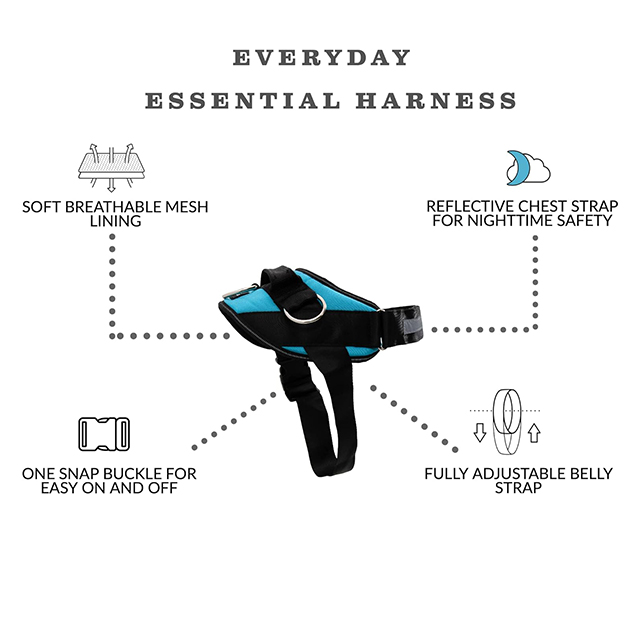 Wehao Dog Harness No Pull Adjustable Reflective Durable Design
