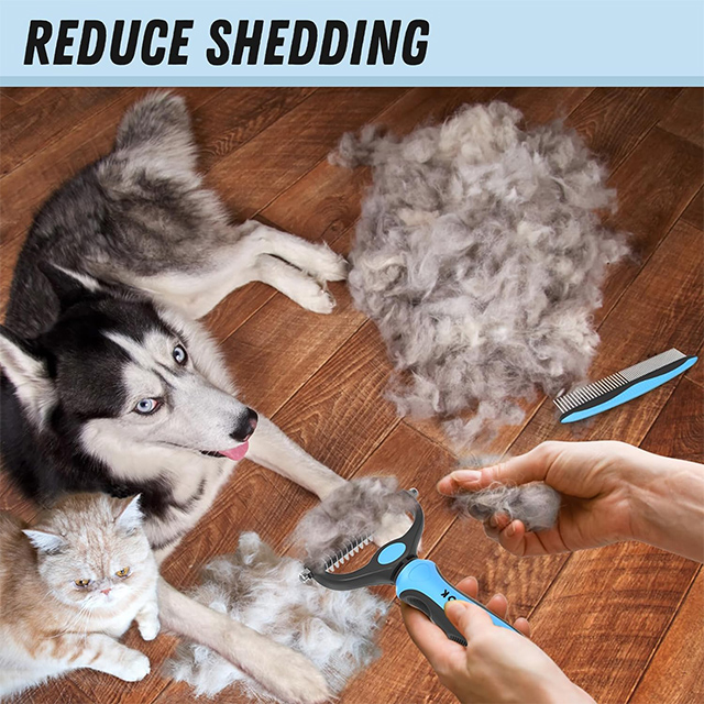  Wehao Pet Grooming Brush for Effective Deshedding
