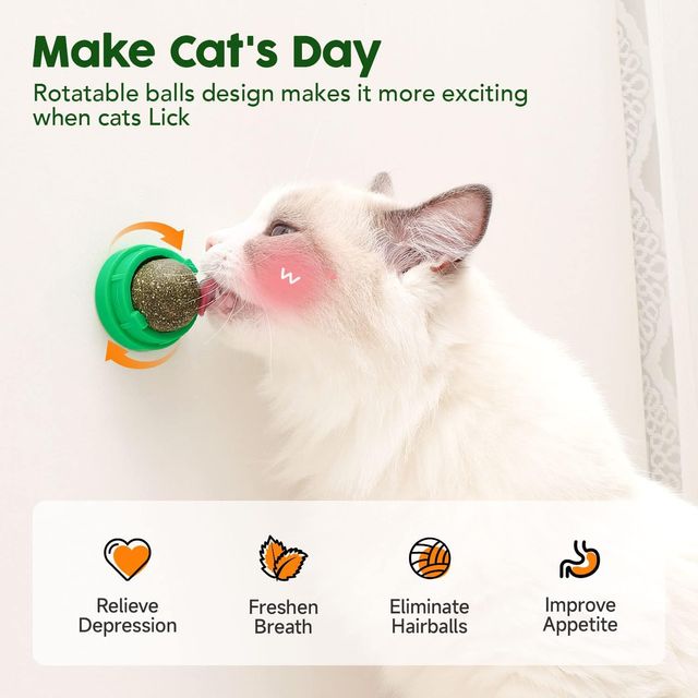 Wehao Catnip Balls for Play And Dental Health