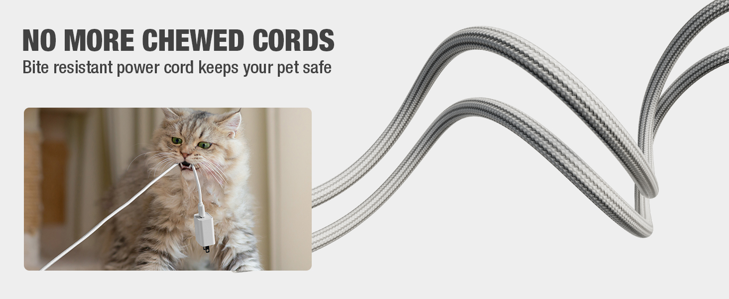 Bite-Resistant Power Cord