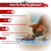 Wehao Realistic Squeaky Mouse Toy for Cats Mental Stimulation
