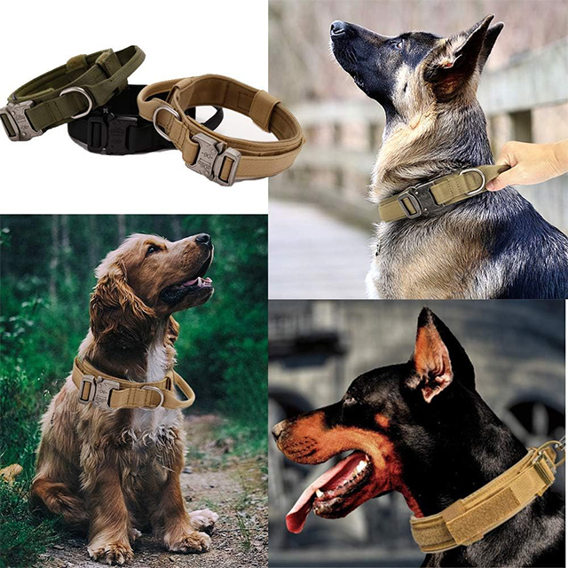 Wehao Tactical Dog Collar Adjustable Military Collar