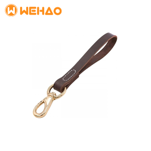 Wehao Leather Handle Short Dog Leash Heavy Duty Traffic Lead