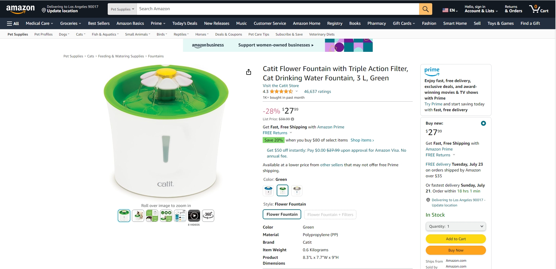 Catit Flower Fountain