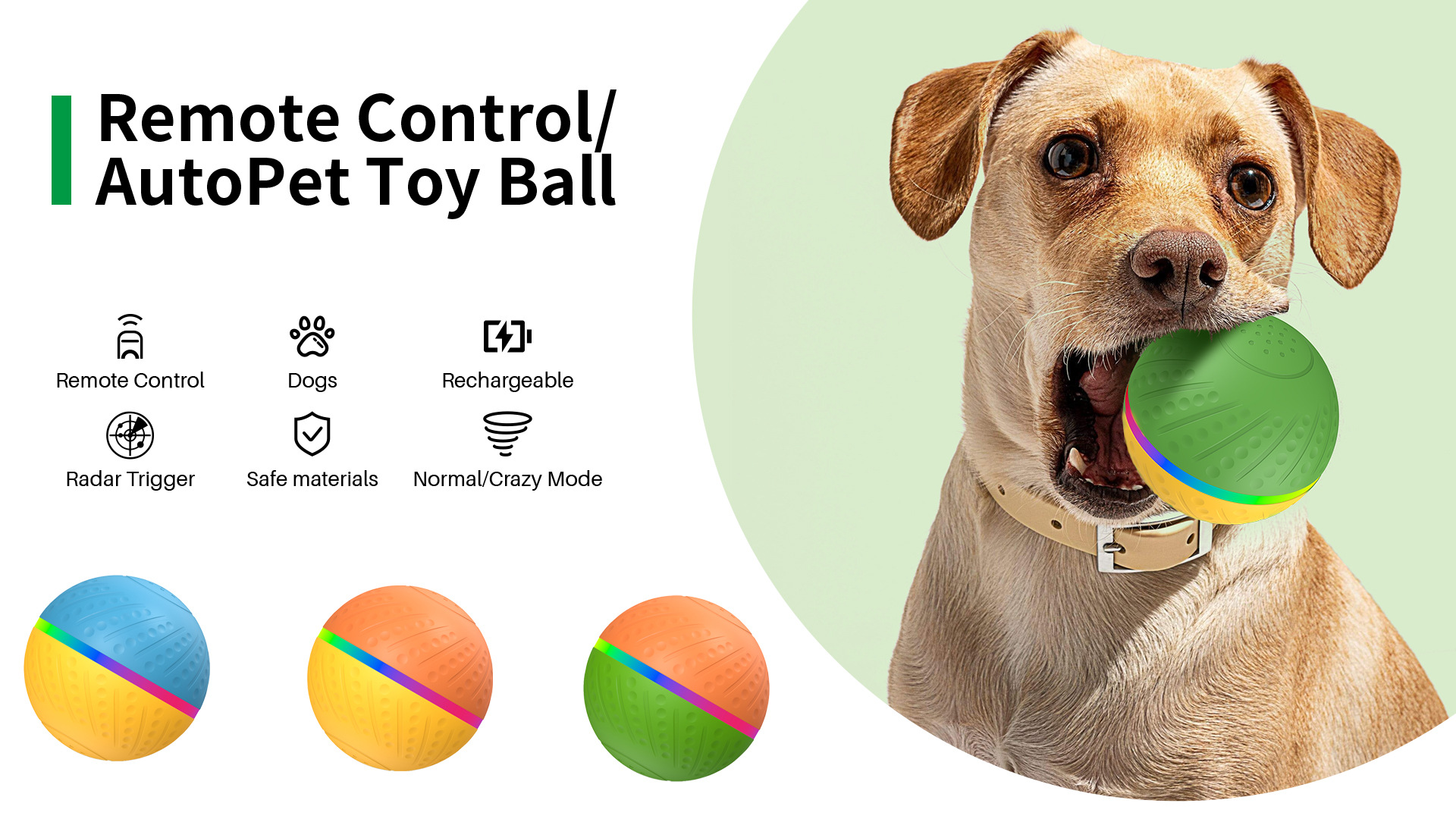 Remote Control Auto Pet Toy Ball