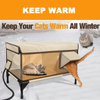 Custom Heated Insulated Waterproof Outdoor Cat House For Winter