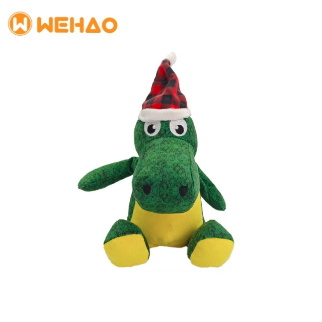 Wholesale Bulk Christmas Plush Dinosaur Dog Squeaky Toys