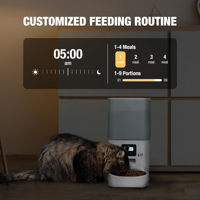 Wehao Pets 6L Pet Automatic Feeder For Cats & Dogs