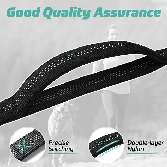 Wehao Sturdy Heavy Duty Anti Shock Bungee Dog Leash Reflective