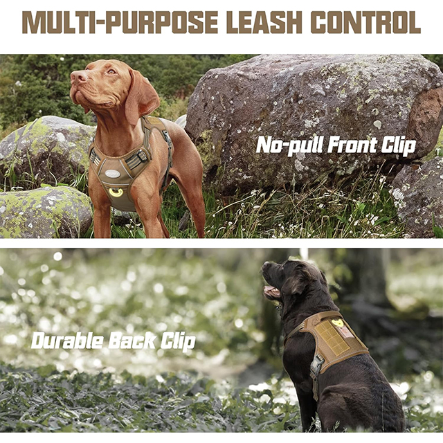 Wehao Dog Harness Durable Adjustable No Pull Tactical Molle
