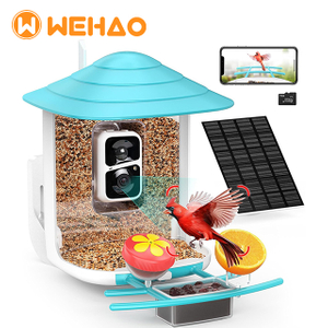 Wehao Smart Bird Feeder with AI Camera, Solar Power, and 6-in-1 Perch