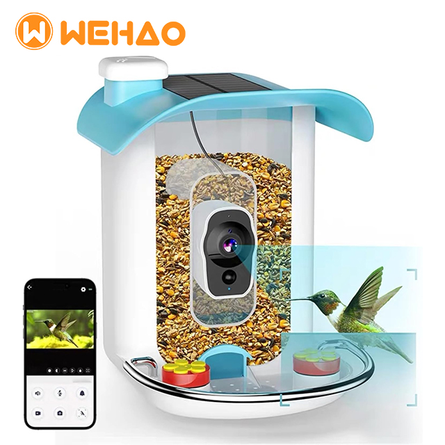 Smart AI Bird Feeder with Motion Detection And Solar Charging