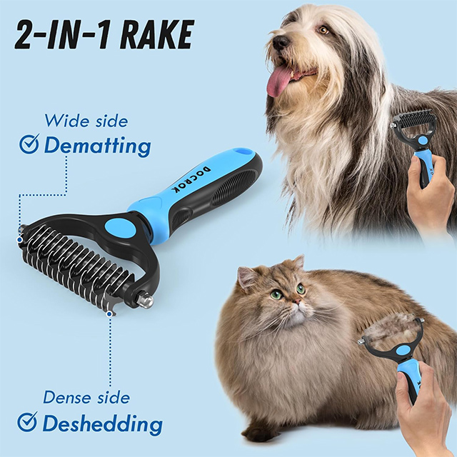  Wehao Pet Grooming Brush for Effective Deshedding