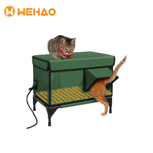 Custom Heated Insulated Waterproof Outdoor Cat House For Winter