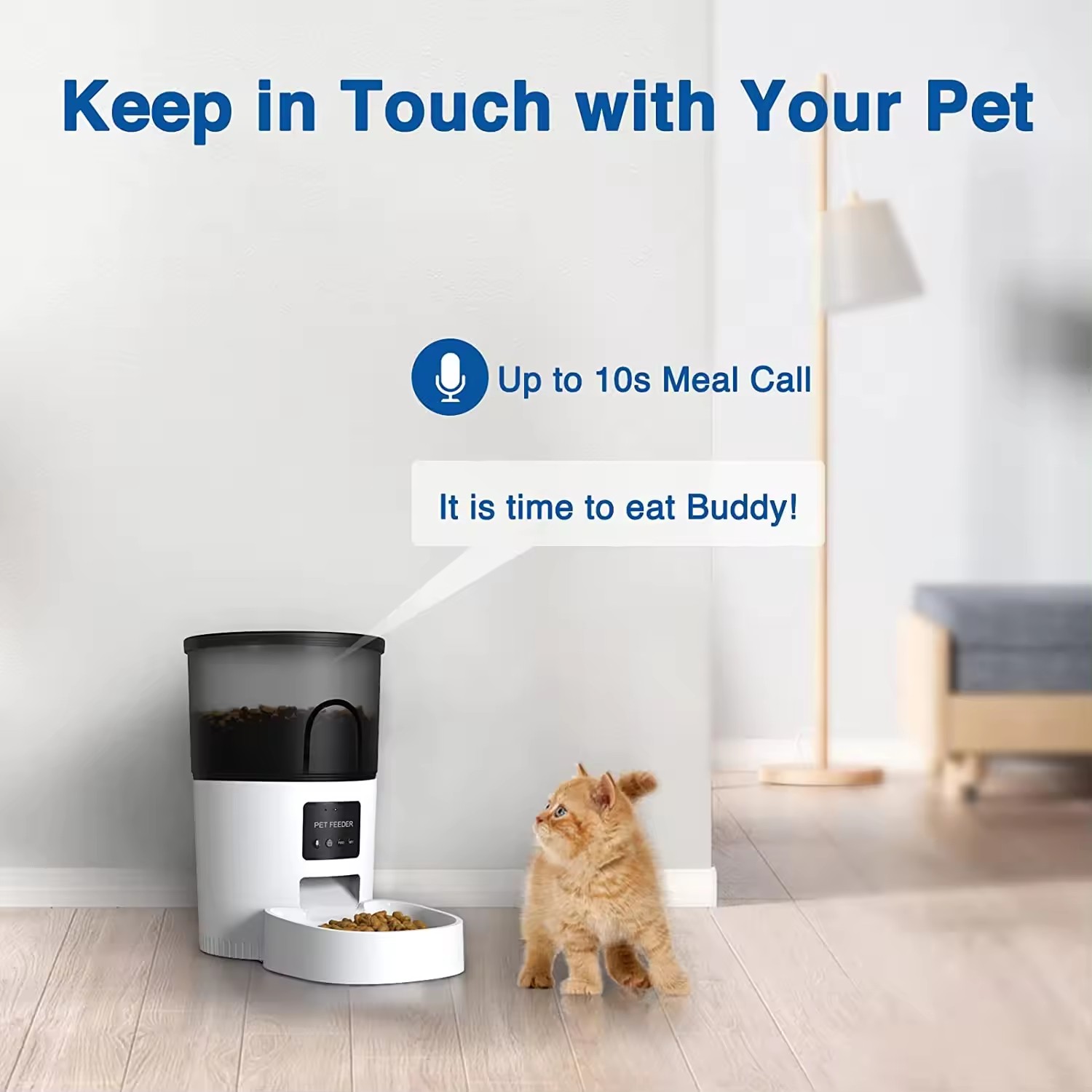 Wehao Pets 3L Automatic Cat Feeder with App Control