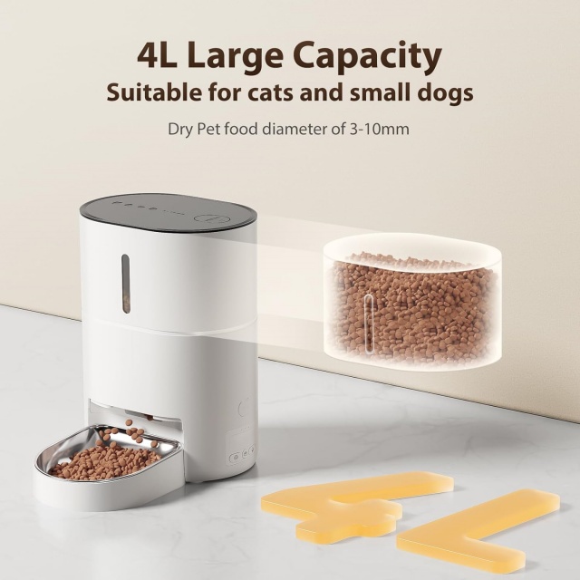 Wehao Pets 4L Smart WiFi Timed Feeder 