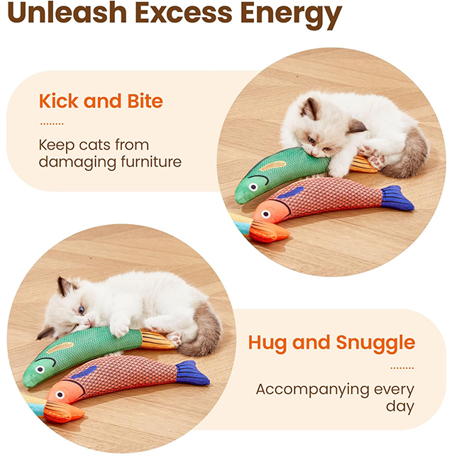 Wehao Plush Catnip Kicker Interactive Toy