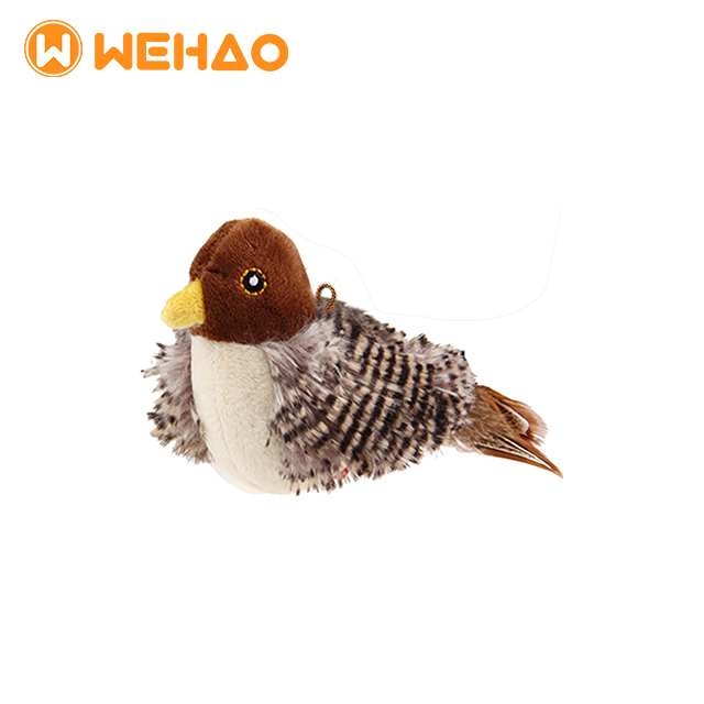 Wehao Realistic Bird Design Interactive Cat Toy Automatic Chirping
