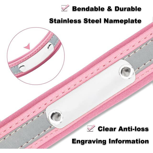 Wehao Reflective Dog Collar with Name Pers