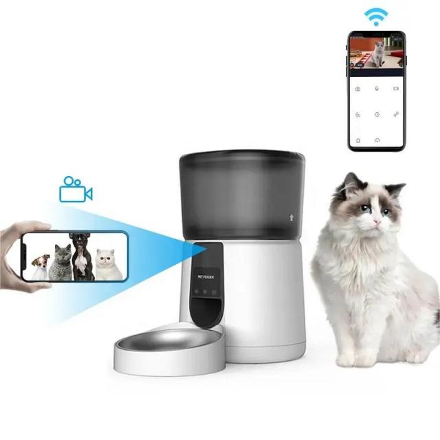 Wehao Pets 3.5L Tuya Smart Life App WiFi Remote Feeding Food Dispenser