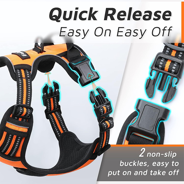 Wehao Dog Harness Adjustable Comfortable Durable Large Dogs