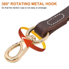 Wehao Leather Handle Short Dog Leash Heavy Duty Traffic Lead