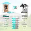 Wehao Smart Bird Feeder with AI Camera, Solar Power, and 6-in-1 Perch