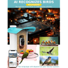Smart AI Bird Feeder with Motion Detection And Solar Charging