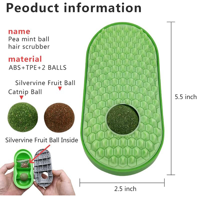 Wehao Cat Self-Groomer with Mint Ball