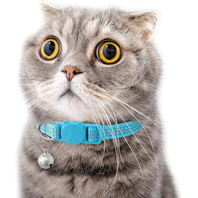 Wehao Cute Safe Breakaway Cat Collar with Reflective Strip And Bell