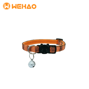 Wehao Safe Breakaway Plaid Cat Collar with Bell