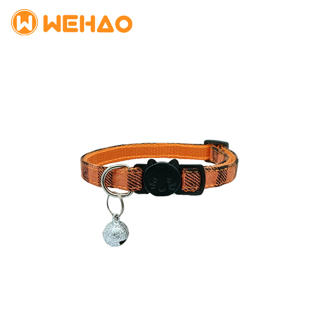 Wehao Safe Breakaway Plaid Cat Collar with Bell