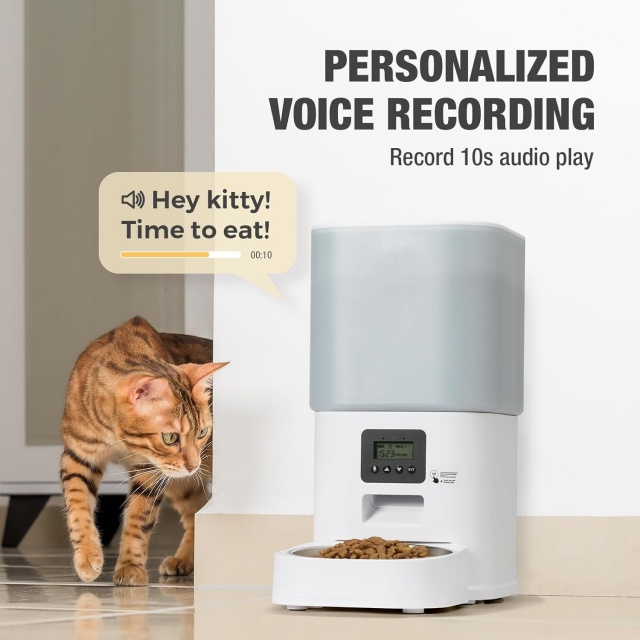 Wehao Pets 6L Pet Automatic Feeder For Cats & Dogs