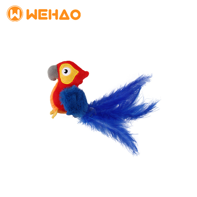 Wehao Sparrow Shaped Cat Toy Interactive Realistic Bird Sound
