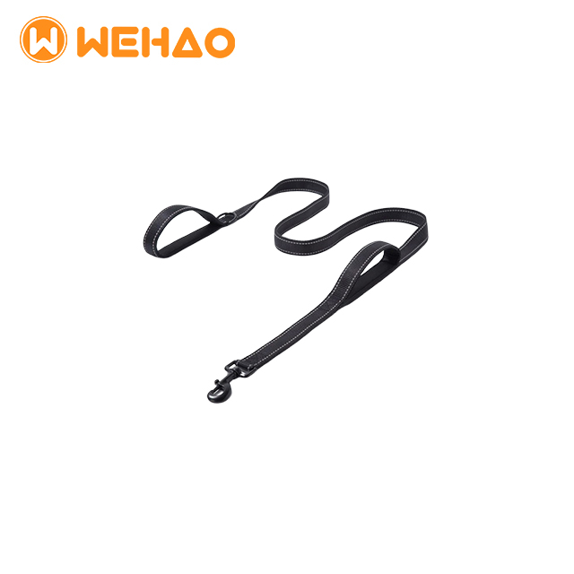Wehao Dog Leash Dual Handles Nylon Traffic Reflective 360 Clasp