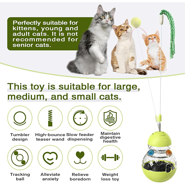 Wehao Wobble High-Elasticity Interactive Feeder Toy
