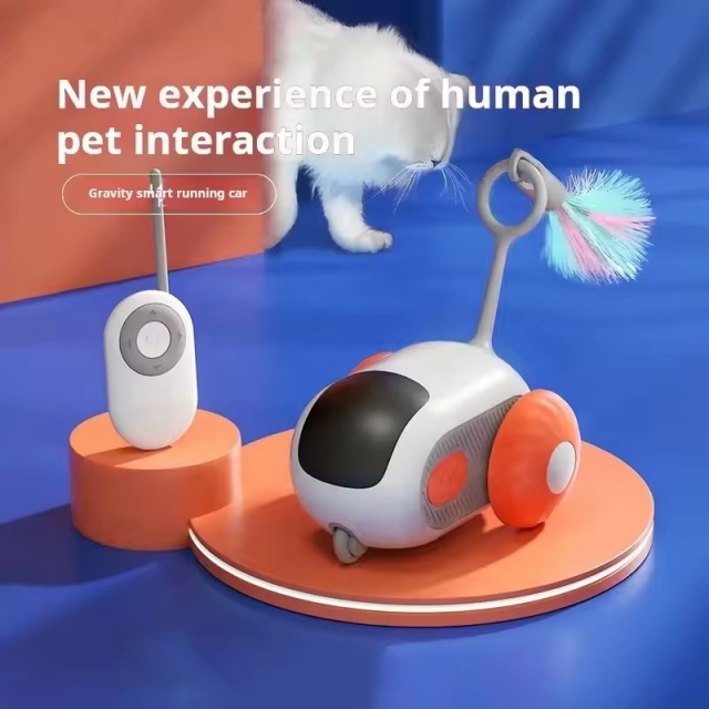 Bulk Wholesale Automated Remote Controlled Moving Cat Toys With Feathers