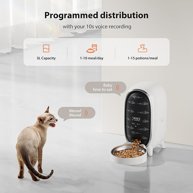 Wehao Pets 3L Smart Automatic Pet Feeder
