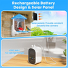 Smart Bird Feeder Camera Solar Powered AI Recognition 1080P HD