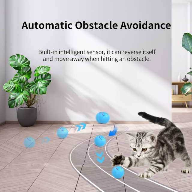 Cat Toys Manufacturer Interactive Remote Automatic Ball Chaser Toy