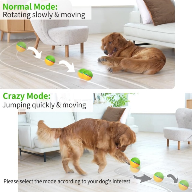 Wholesale Bulk Electric Automatic Interactive Dog Ball Toys With Remote & Radar 