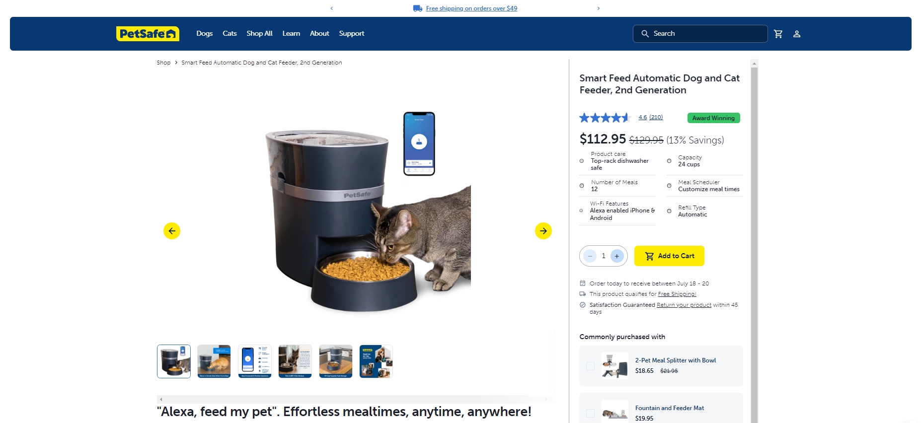 PetSafe Smart Feed Automatic Dog and Cat Feeder