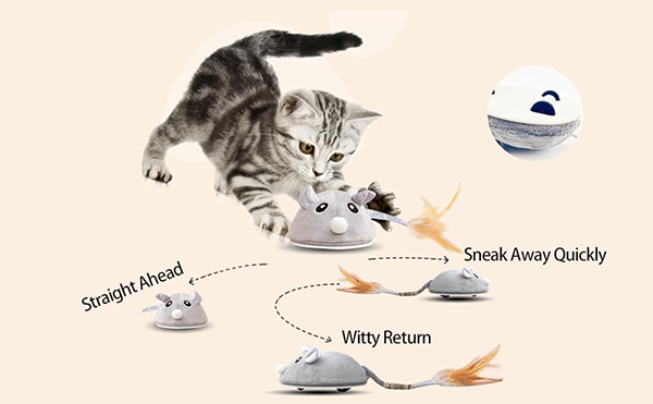 2.cat mouse toy rattle