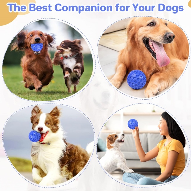 Dog Toy Manufacturer Custom Indestructible Rubber Squeaky Dog Toys Balls