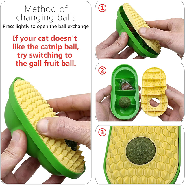 Wehao Cat Self-Groomer with Mint Ball