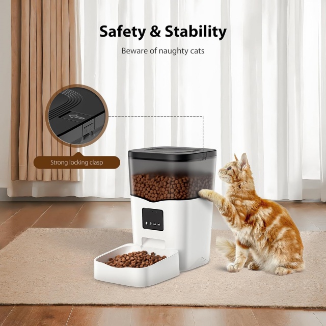 Wehao Pets 3L Smart Cat Feeder with Camera & App Control