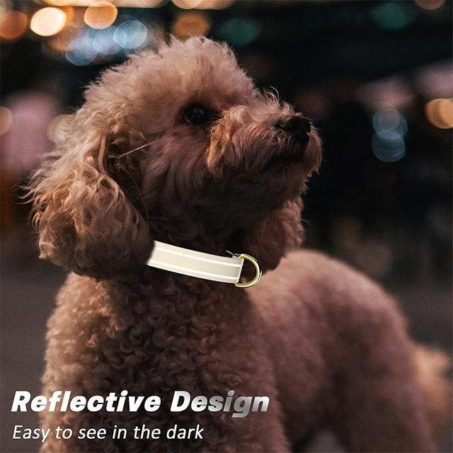 Wehao Reflective Dog Collar Adjustable Premium Nylon Safety Buckle