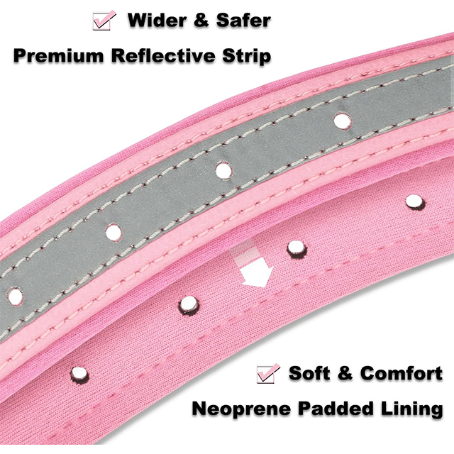 Wehao Reflective Dog Collar with Name Pers
