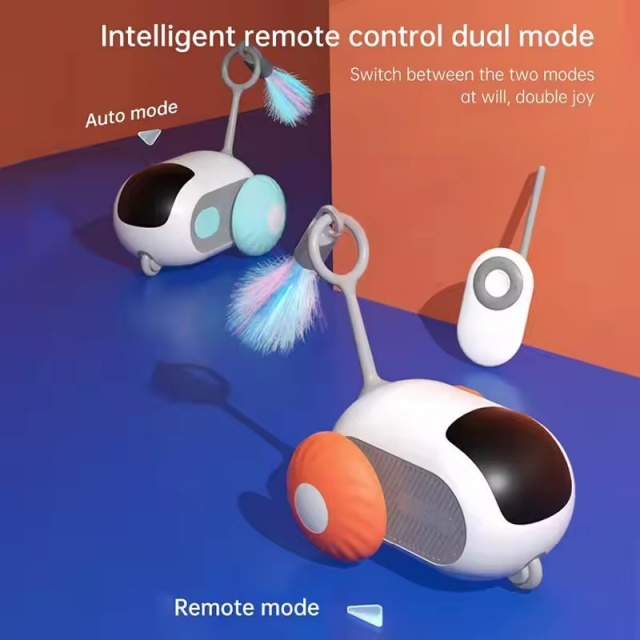 Bulk Wholesale Automated Remote Controlled Moving Cat Toys With Feathers