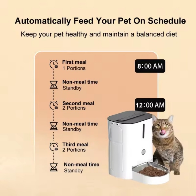Wehao Pets 3L Pet Dog Cat Automatic Feeder 